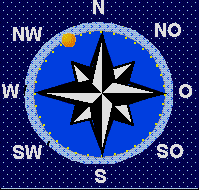 der Mond steht im Nord Nordwesten 36° unter dem Horizont