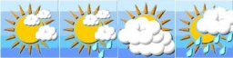 überwiegend freundlich, voraussichtlich Regenschauer